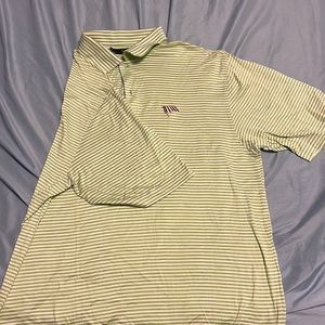 Green and white Bobby Jones polo